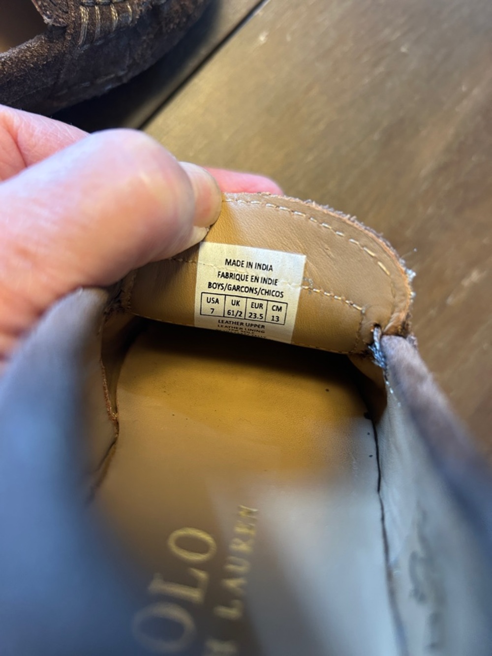 Polo Ralph Lauren Brown Suede Loafers - Picture 5 of 5